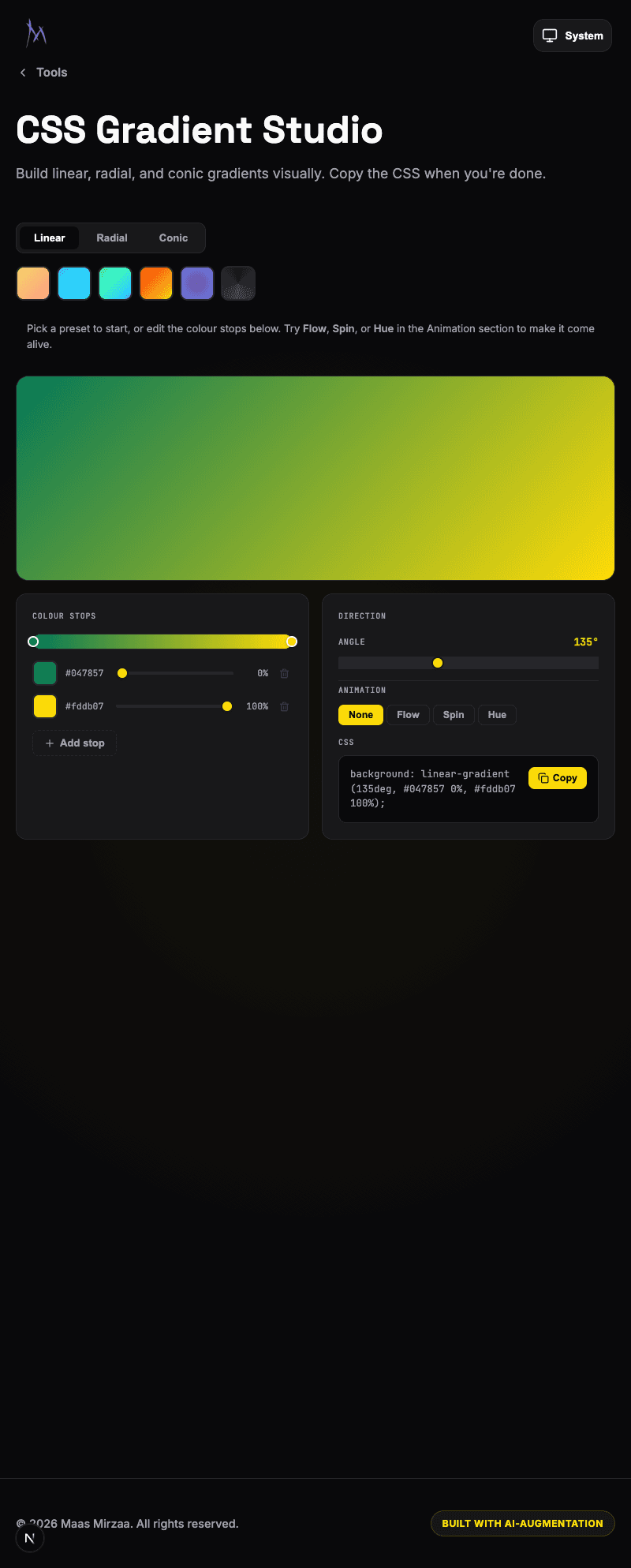 gradient studio